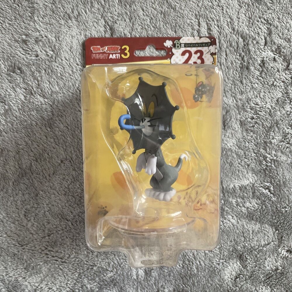 Tom And Jerry Figure Happy Lottery Ichibankuji Funny Art B23 Tom Umbrella Cat